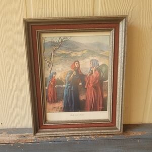 Framed Art Ruth and Naomi by Clevland Woodward